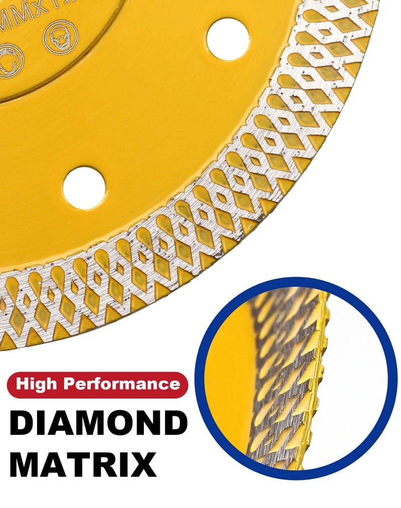 OSTEK 10 Inch Super Thin Wet Diamond Porcelain Saw Blade Tile Blade for Dry or Wet Cutting Porcelain Tiles Granite Marblesâ€¦â€¦ - Image 3